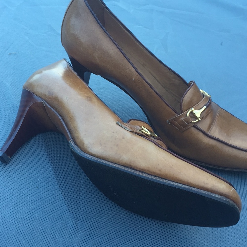 Vintage Gucci Pump Horsebit Shoes 6 6.5 - Picture 10 of 14
